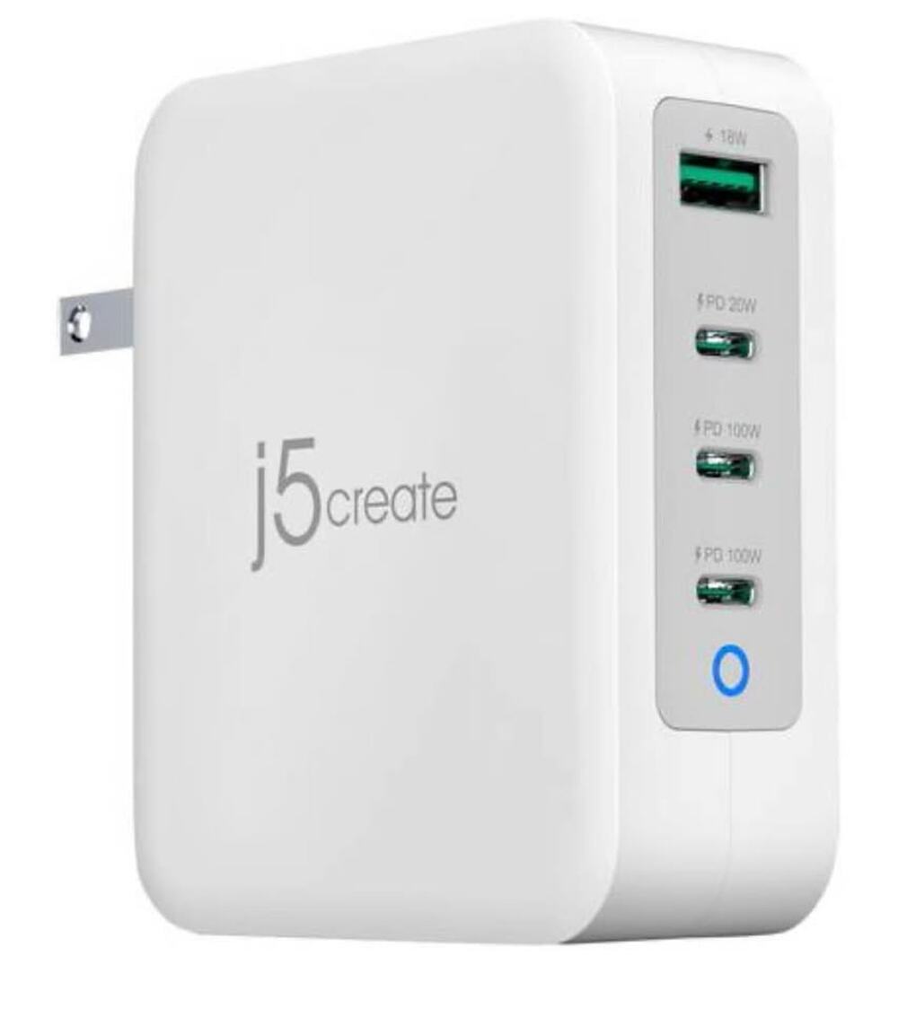 j5create - 130W GaN USB-C 4-Port Charger